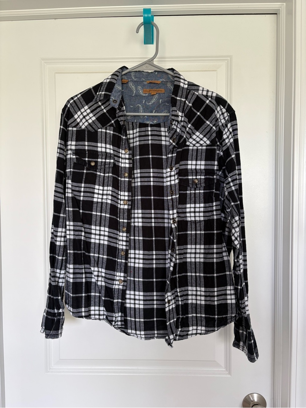 JACHS Girlfriend Black & White Plaid Shirt Jacket